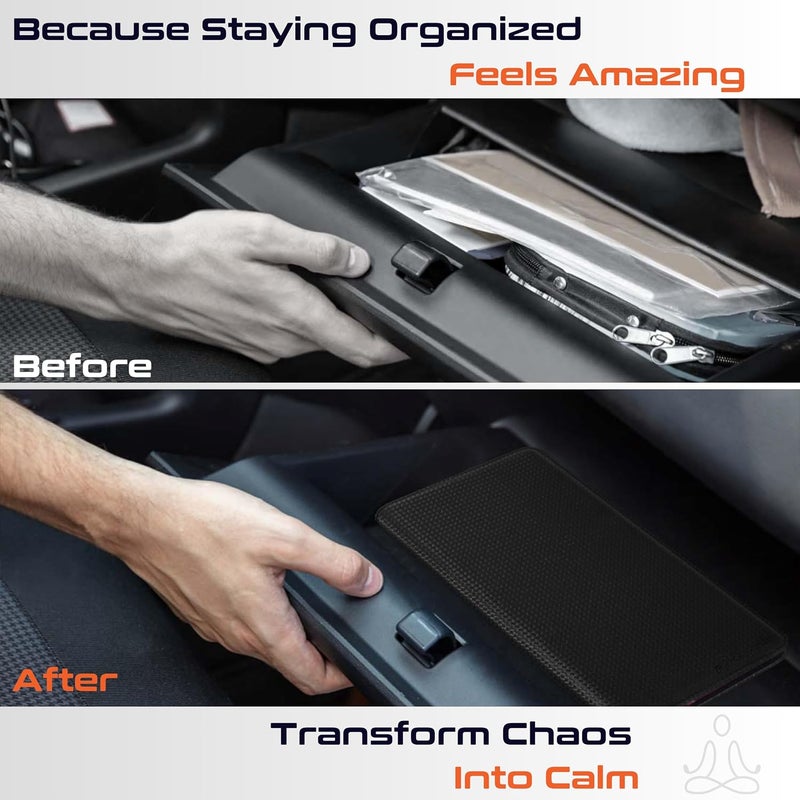 MOTO4X Carbon Black Magnetic Shut Premium PU Leather Insurance and Registration Holder, Glove Box Organizer for Car, Stylish Car Accessories, Organize Vehicle Documents with flair, Size 9.5 in x 5.1 in - Image 5
